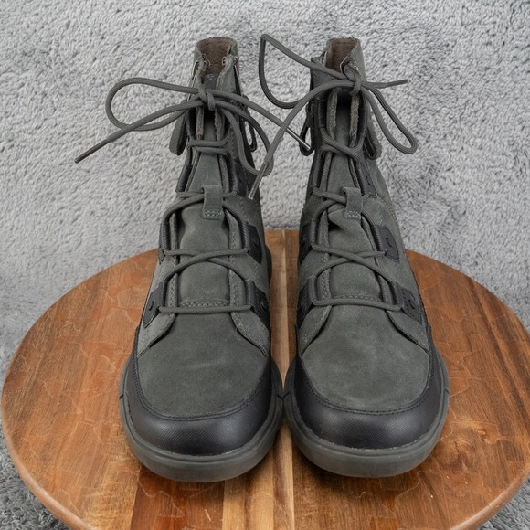 Sorel Explorer Dual Zip WP Boot Black/Jet Men\'s Size 9.5 M main image 7